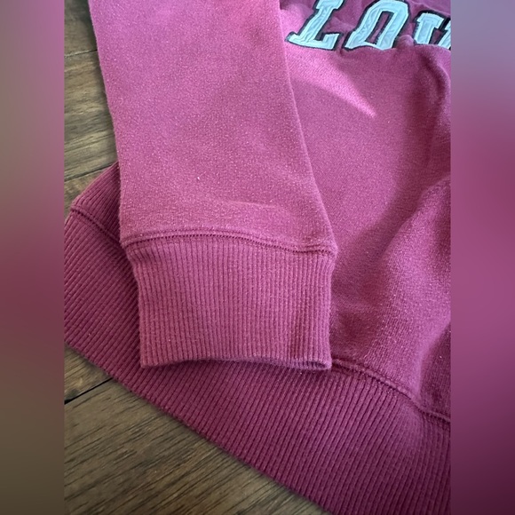 Victoria’s Secret PINK Burgundy Wine Maroon Sweatshirt - Picture 4 of 5